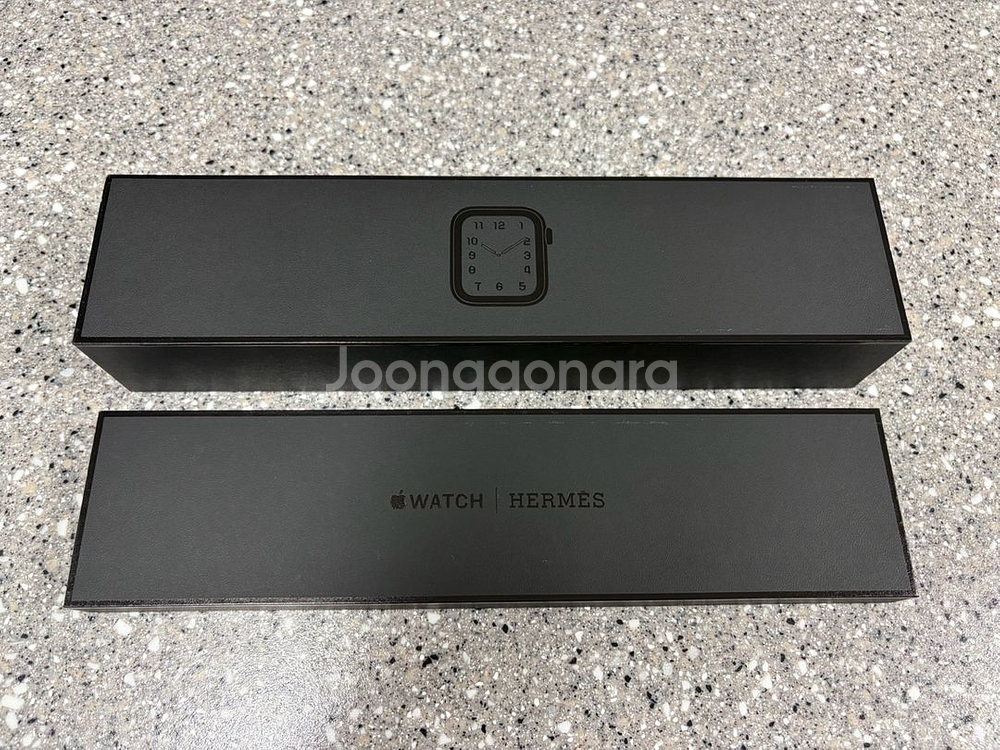 애플워치 에르메스 느와르 44mm 가죽+스포츠 스트랩--0