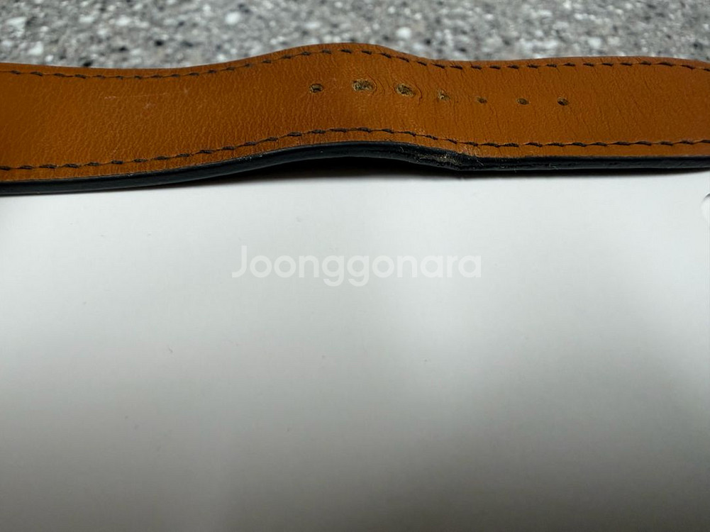 애플워치 에르메스 느와르 44mm 가죽+스포츠 스트랩--6