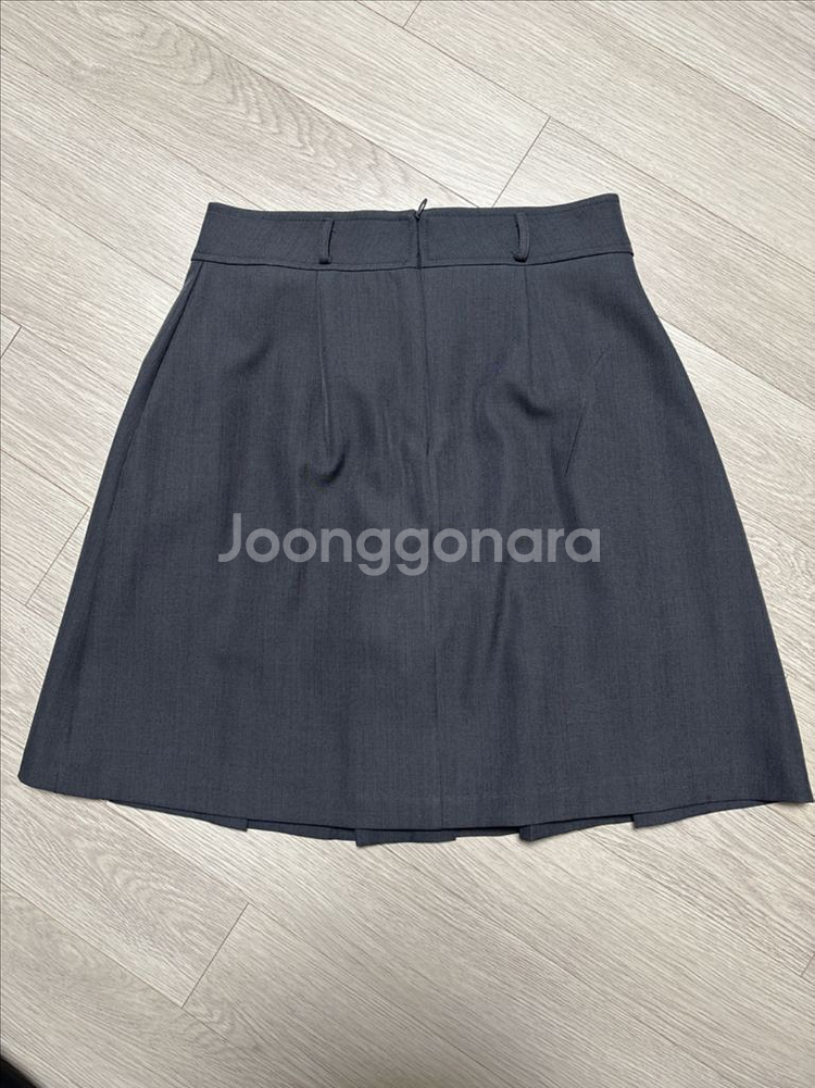 회색 플리츠 스커트 m 사이즈--1