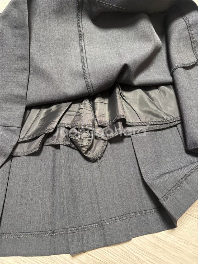 회색 플리츠 스커트 m 사이즈--3