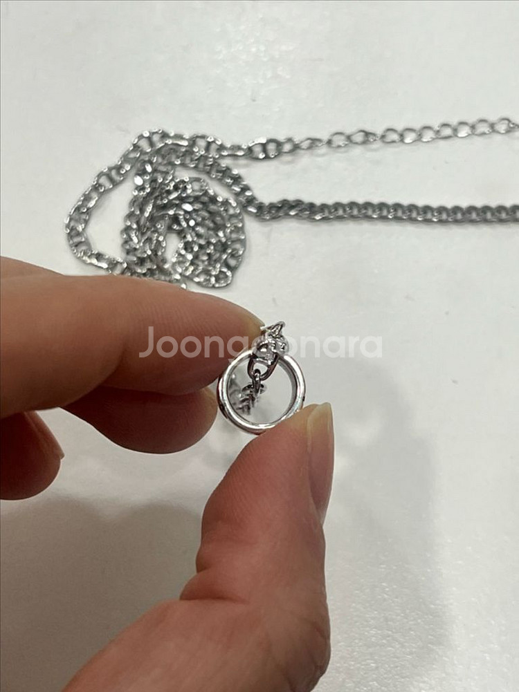 실버 목걸이 새것--2