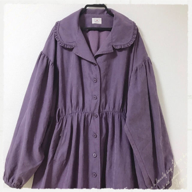 merry jenny 보라색 트렌치 코트 원피스 이미지