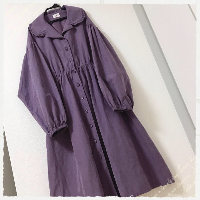 merry jenny 보라색 트렌치 코트 원피스 이미지