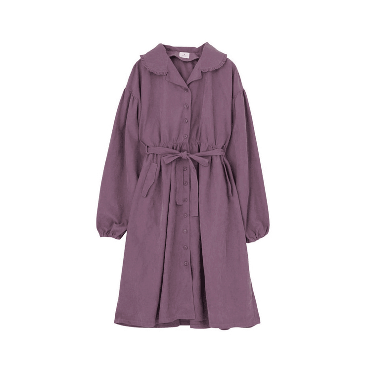 merry jenny 보라색 트렌치 코트 원피스 이미지