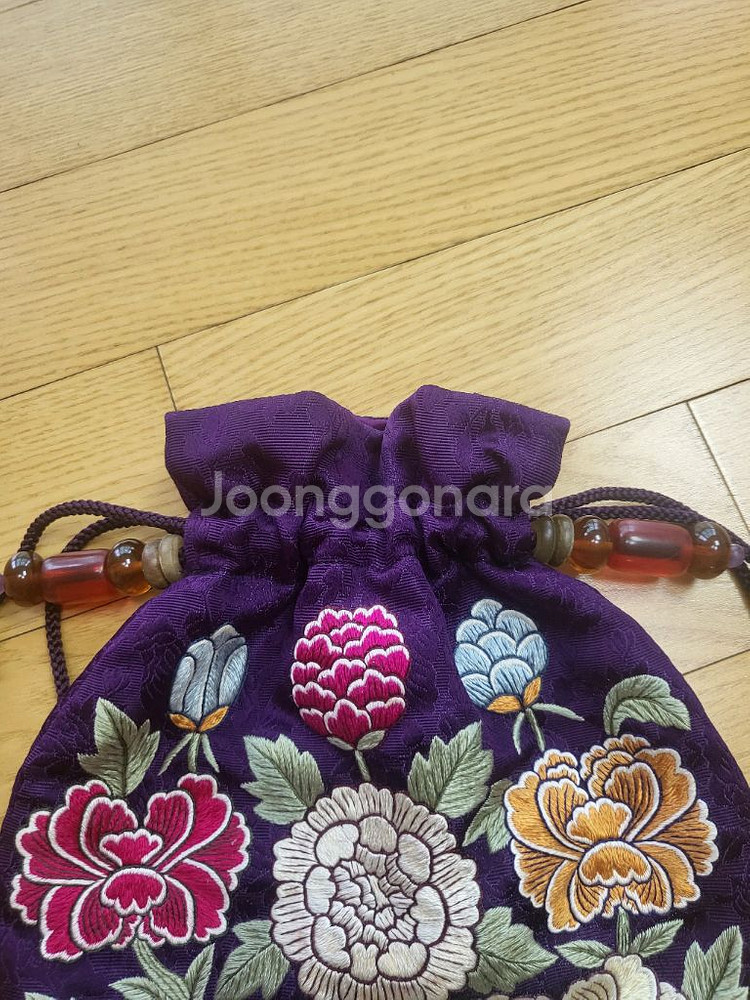 자수 복주머니--1