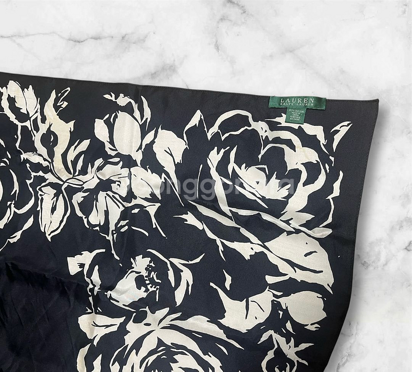 랄프로렌 실크 스카프--3