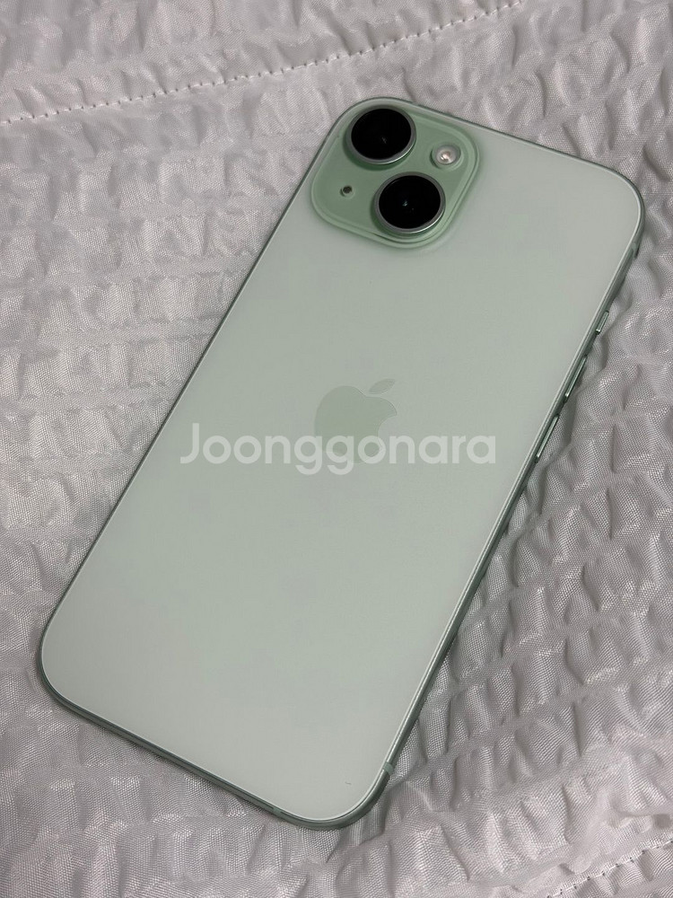 [판매] 아이폰15 그린 256GB 배터리 100%--0