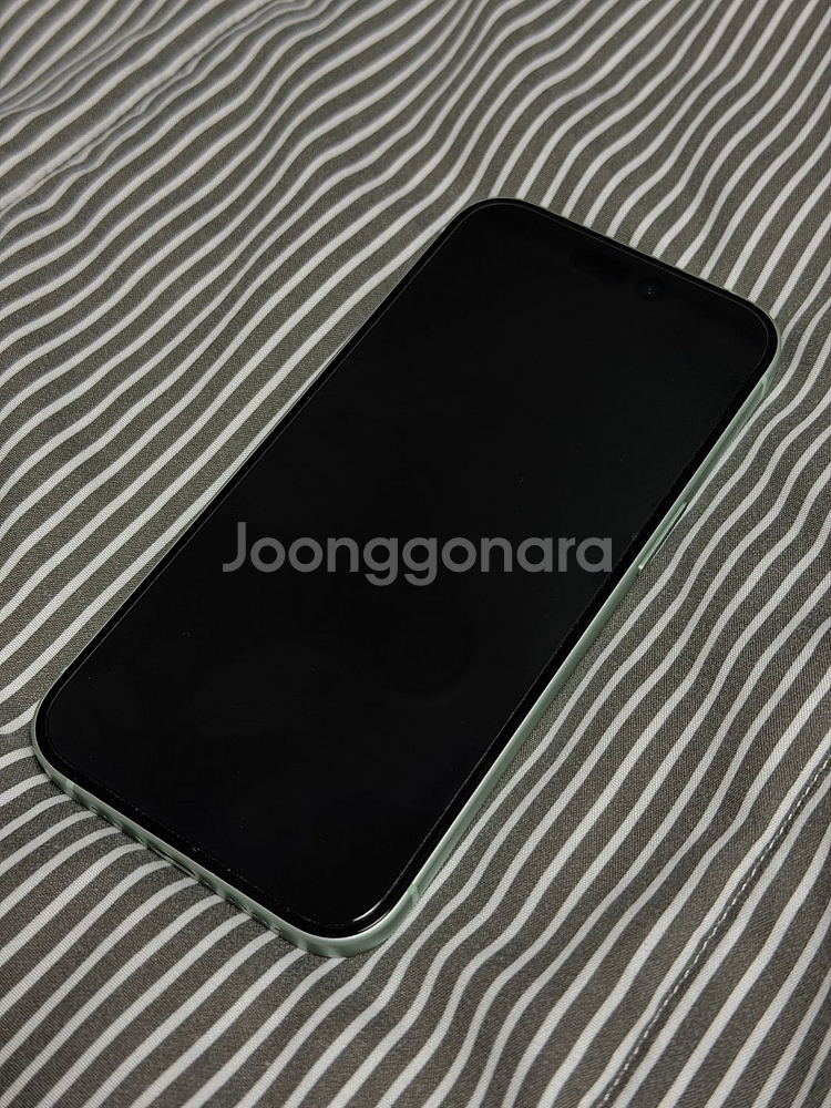 [판매] 아이폰15 그린 256GB 배터리 100%--1