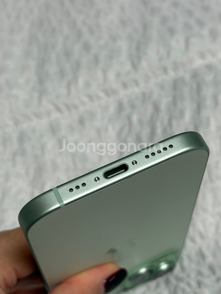 [판매] 아이폰15 그린 256GB 배터리 100%--5