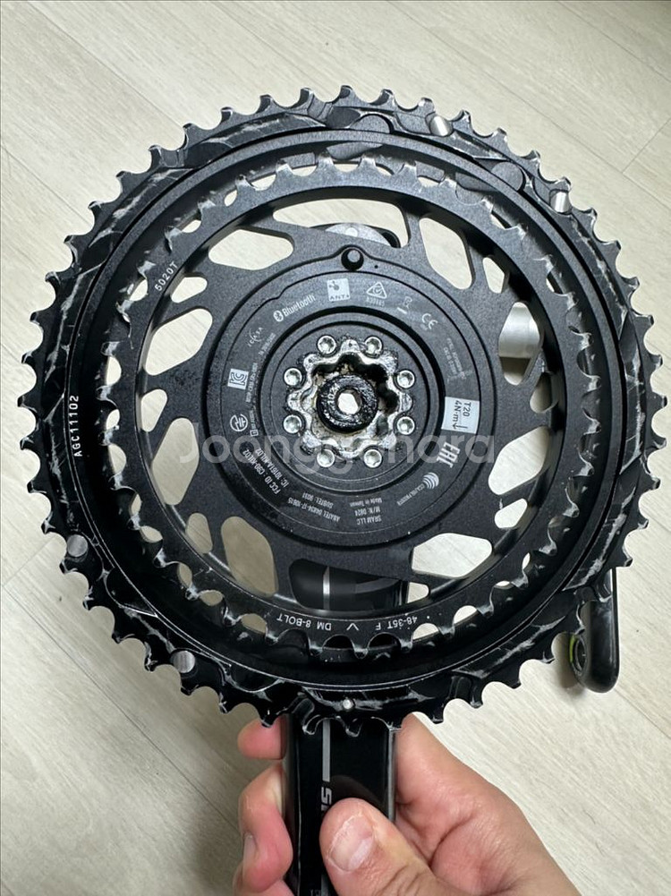 스램 레드 파워미터 크랭크셋 172.5, 48-35--1