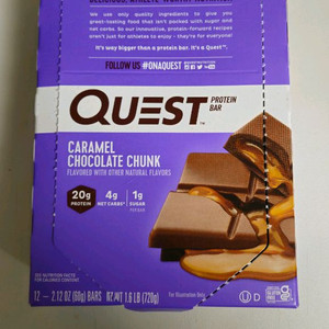 퀘스트 프로틴바 카라멜초콜릿청크 10개