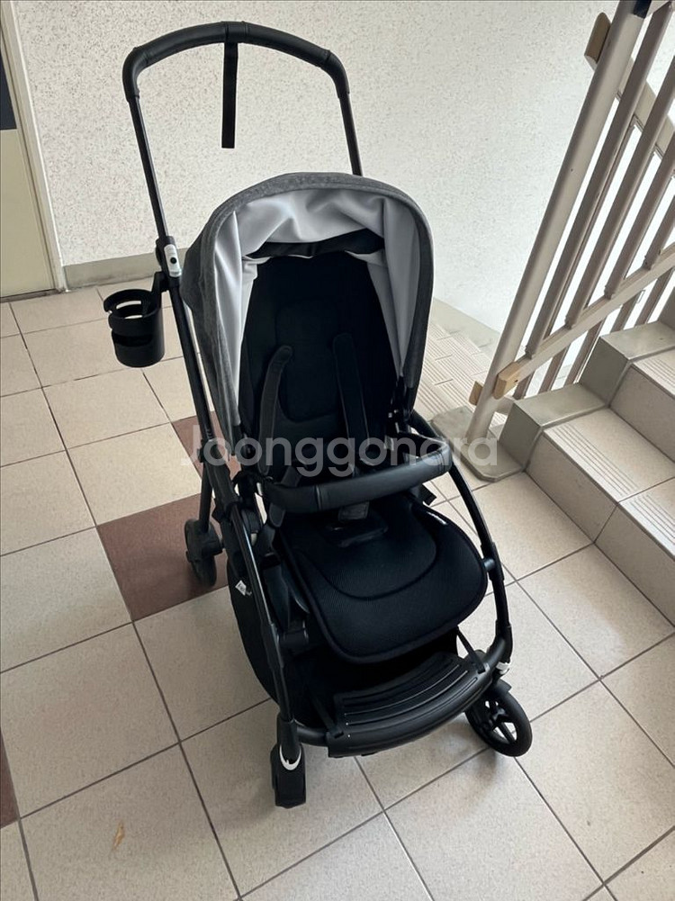 부가부 비6 절충형 유모차 멜란지그레이--0