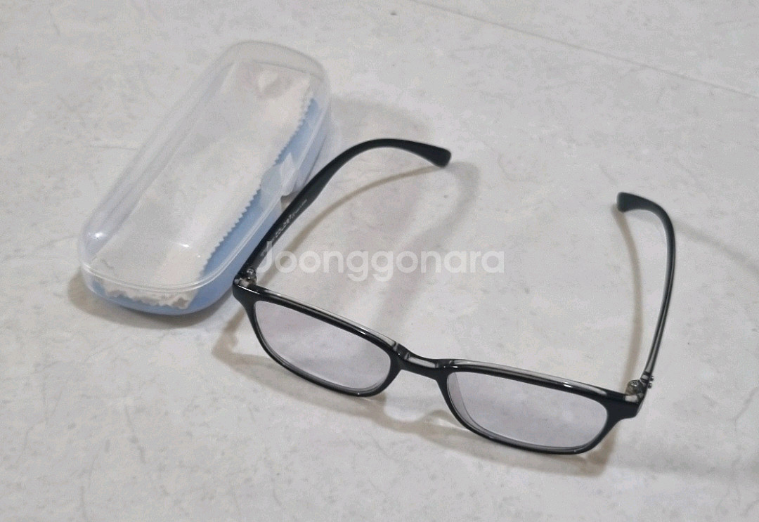 Grilamid 검정 뿔테 안경테 무도수--2