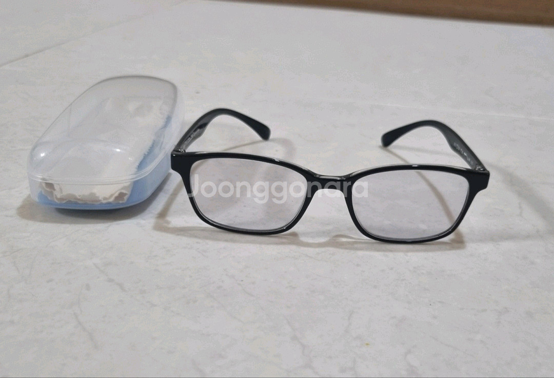 Grilamid 검정 뿔테 안경테 무도수--1