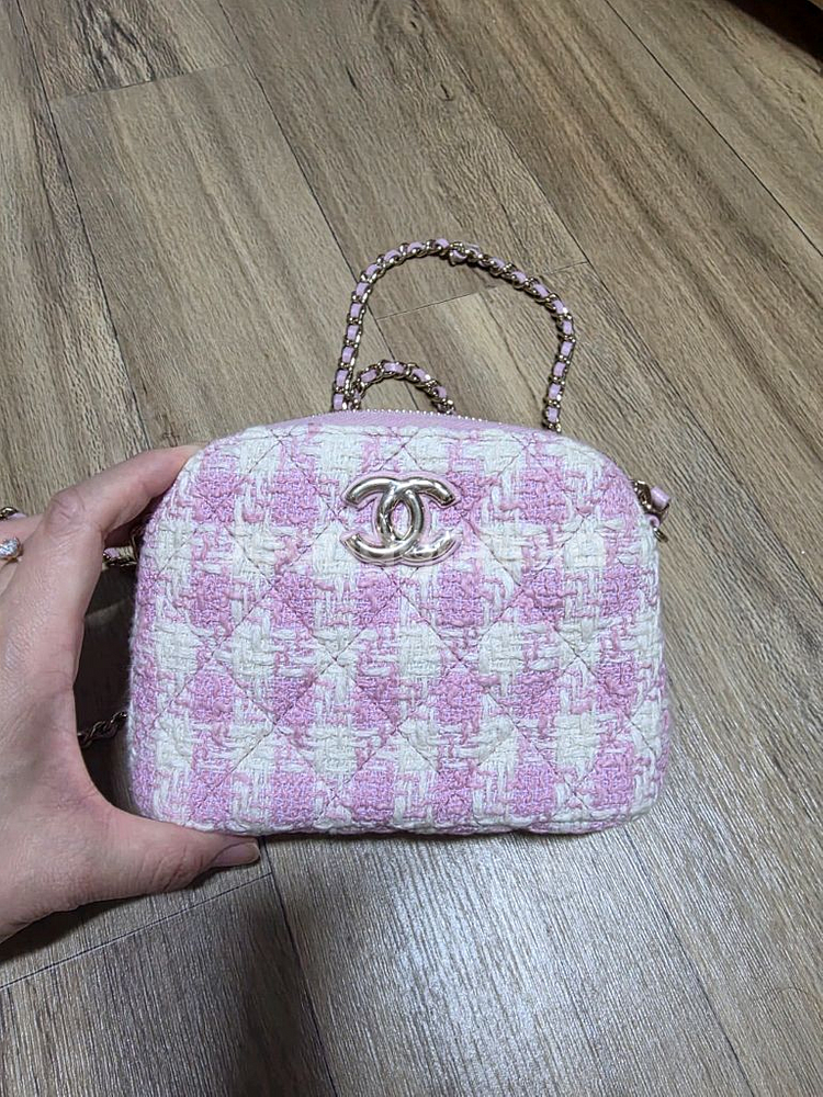 샤넬 트위드 미니 체인백 완전 새제품 눈물을 머금고 판--0