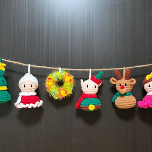 크리스마스 손뜨개 가랜드