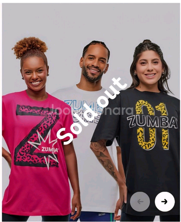 줌바 호피 블랙 공용티--0