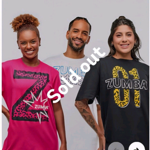 줌바 호피 블랙 공용티