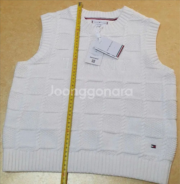 [새상품] 타미힐피거 매장상품 케이블 베스트 조끼--3