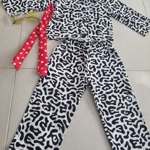 도란도란 복고코스튬 교련복+머플러+안경 (110,120 이미지