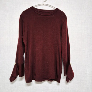 벨소매 진주 니트