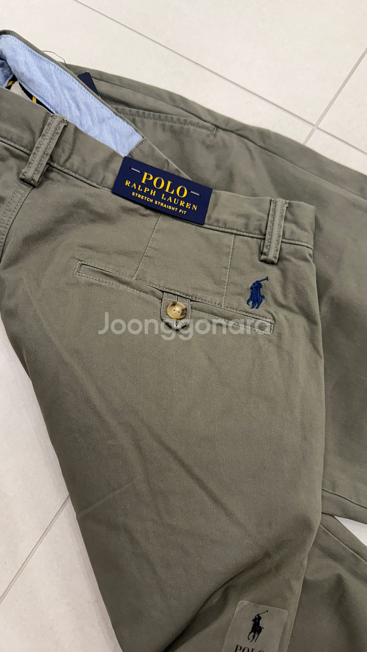 폴로 스트레이트핏 워시드 치노 팬츠 / 30*32--4
