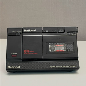 내셔널 마이크로카세트 레코더 RN-Z36 + 파워 부스