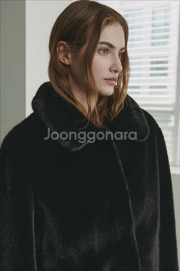 레프트서울 퍼자켓 에코 퍼 크롭 자켓--1