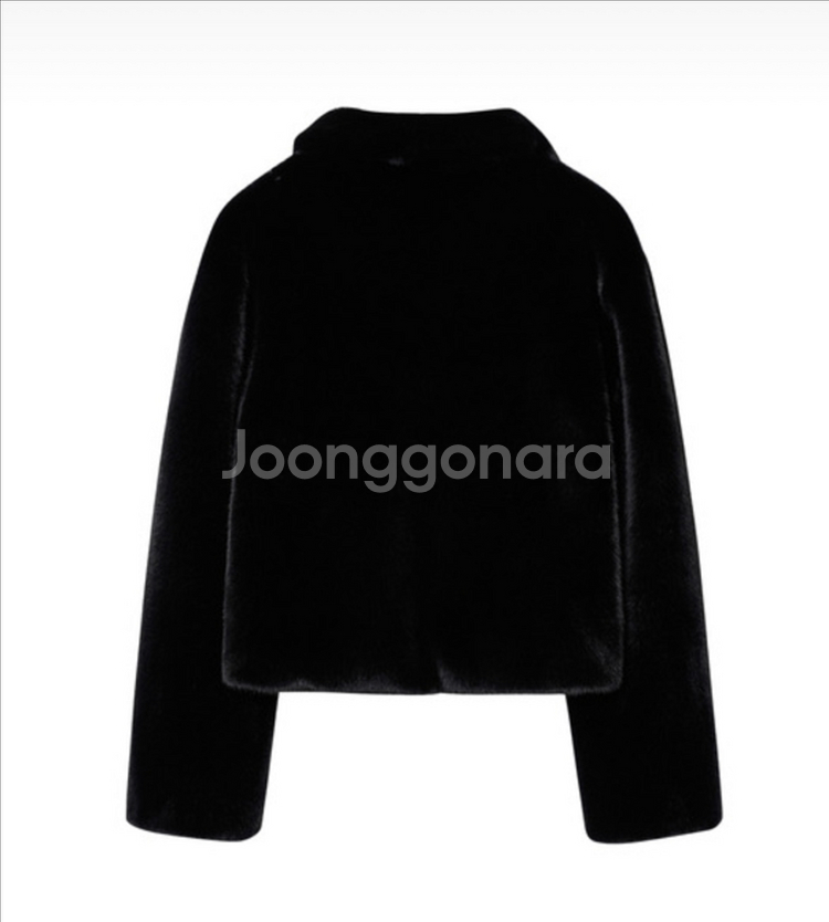 레프트서울 퍼자켓 에코 퍼 크롭 자켓--5