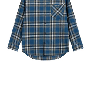 EMIS 이미스 체크 셔츠 블루 M사이즈