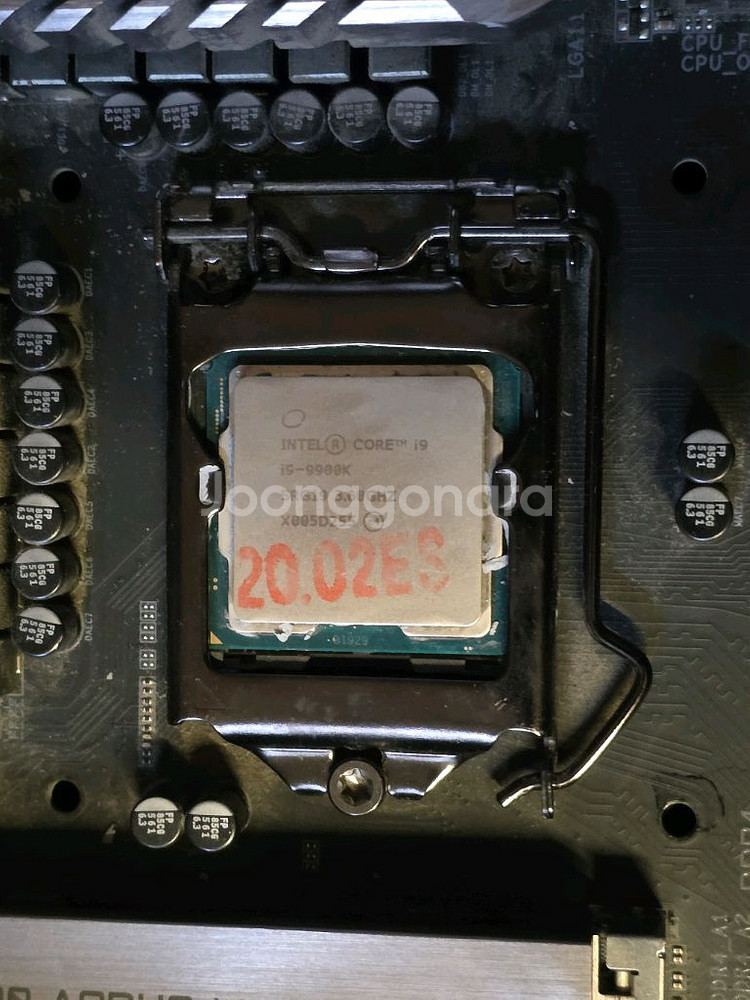 인텔 i9 9900k, z390 aorus master--1