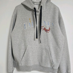 여성용 버드 후드 티셔츠 프리사이즈 그레이