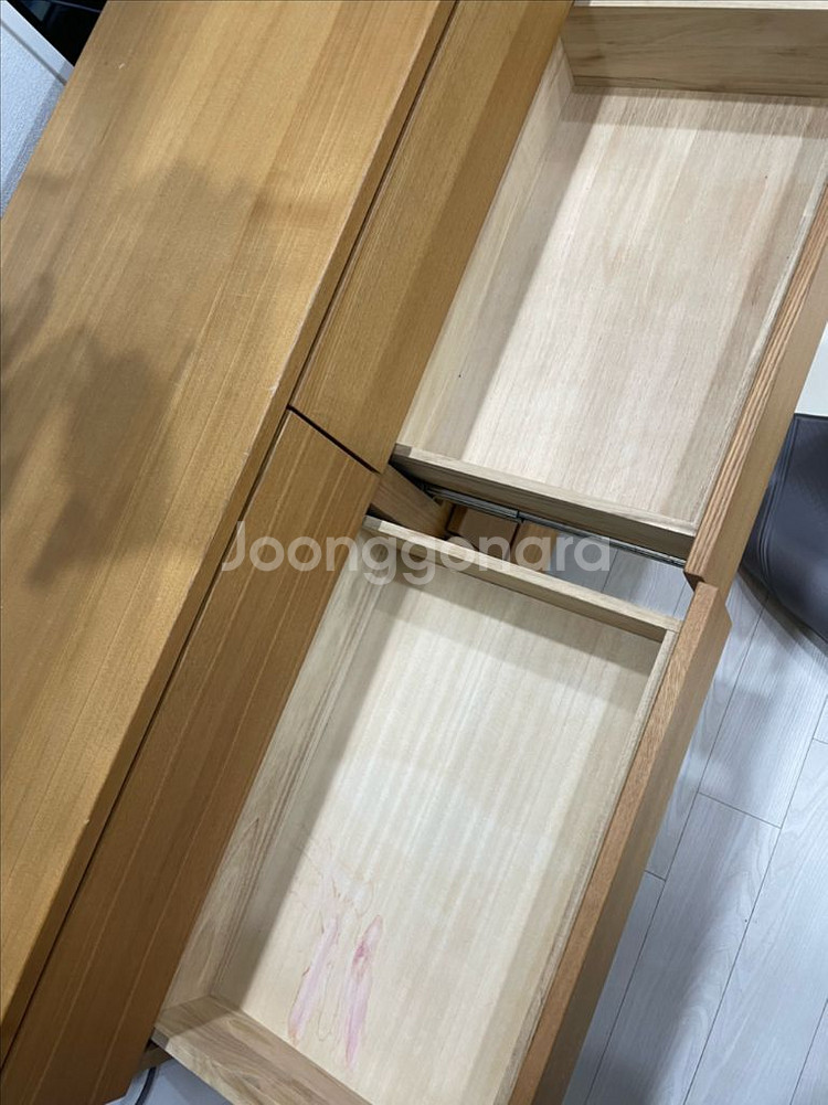 무인양품 원목 서랍장--3