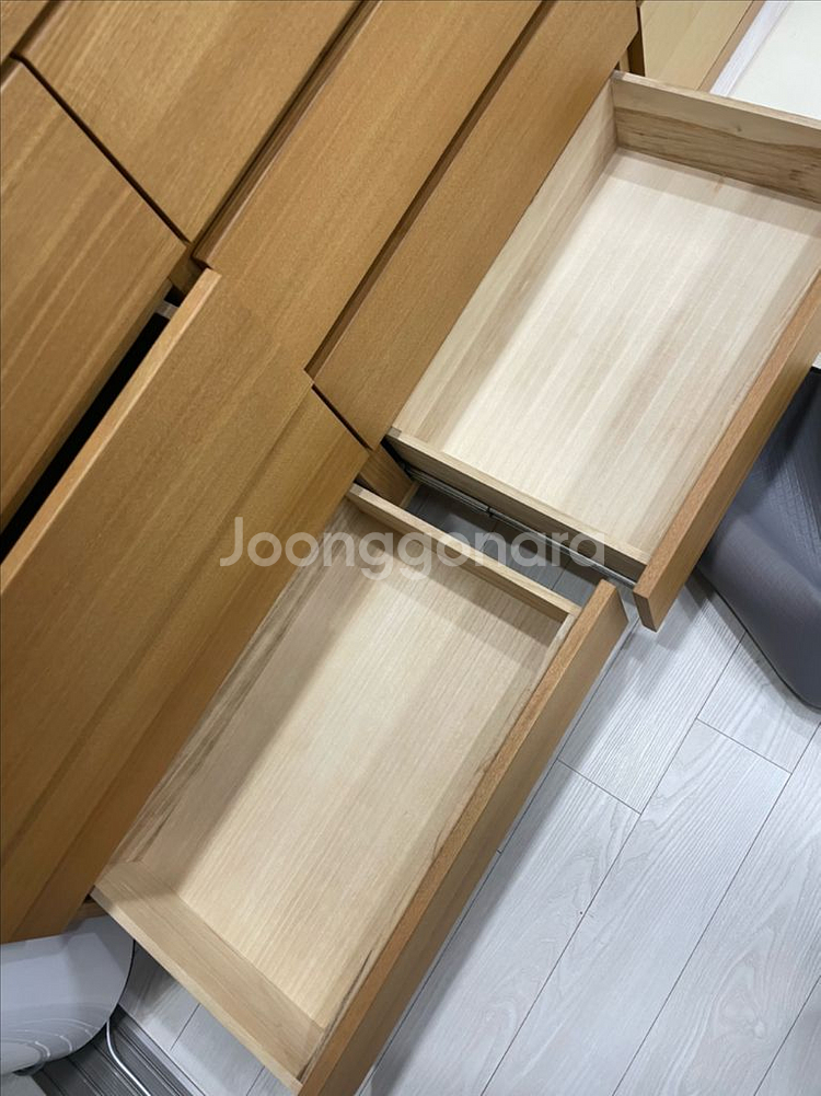 무인양품 원목 서랍장--5