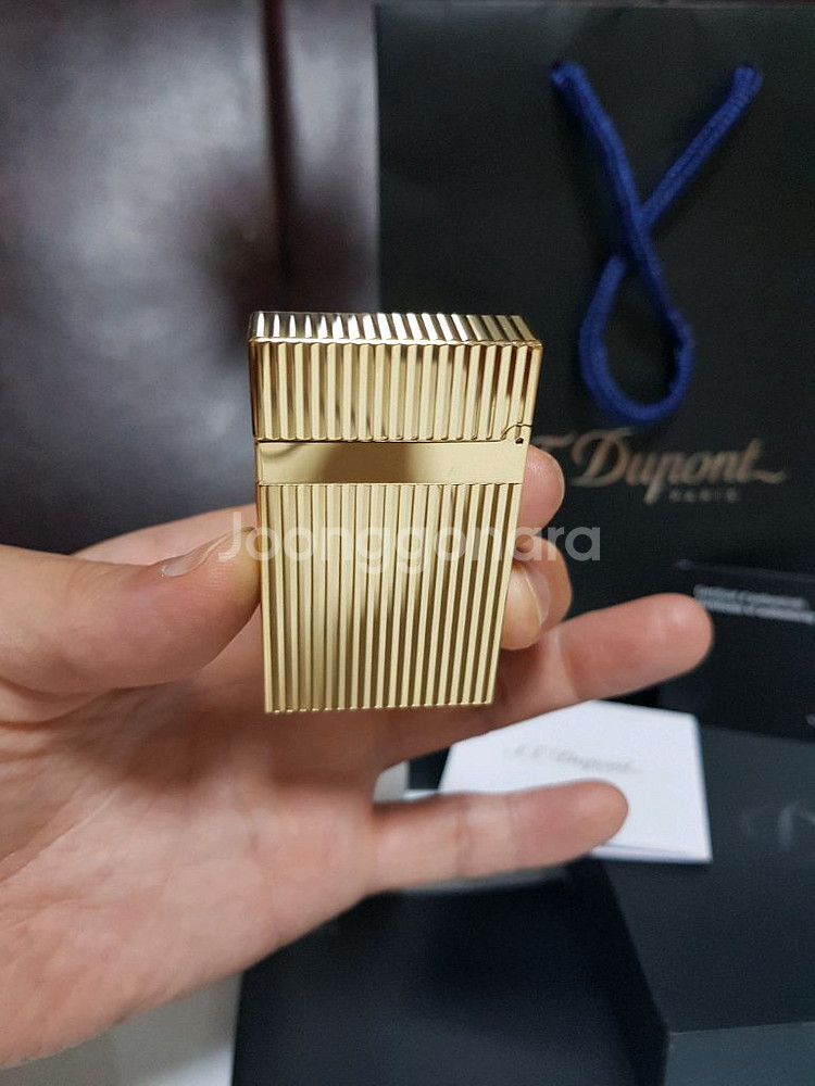 새상품급 듀퐁라이터 라인2 신형 ca16827 금장--3