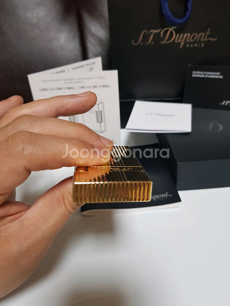 새상품급 듀퐁라이터 라인2 신형 ca16827 금장--6