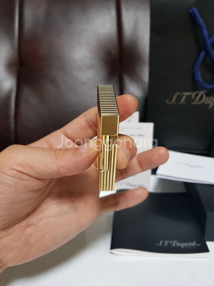 새상품급 듀퐁라이터 라인2 신형 ca16827 금장--4