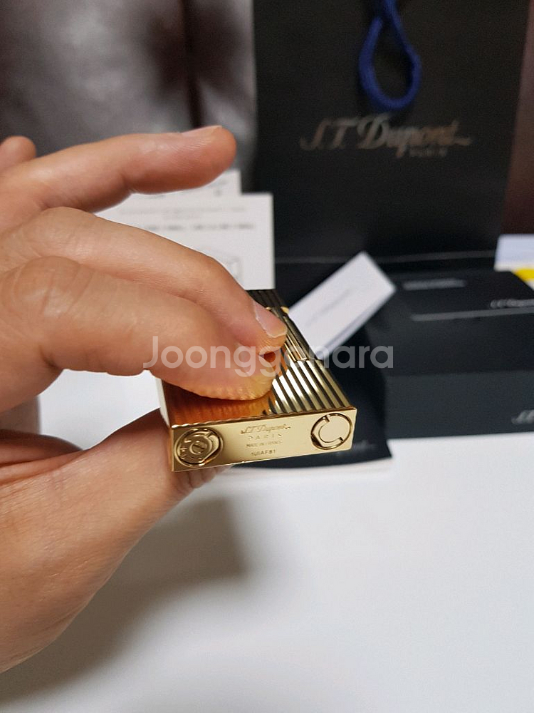 새상품급 듀퐁라이터 라인2 신형 ca16827 금장--7