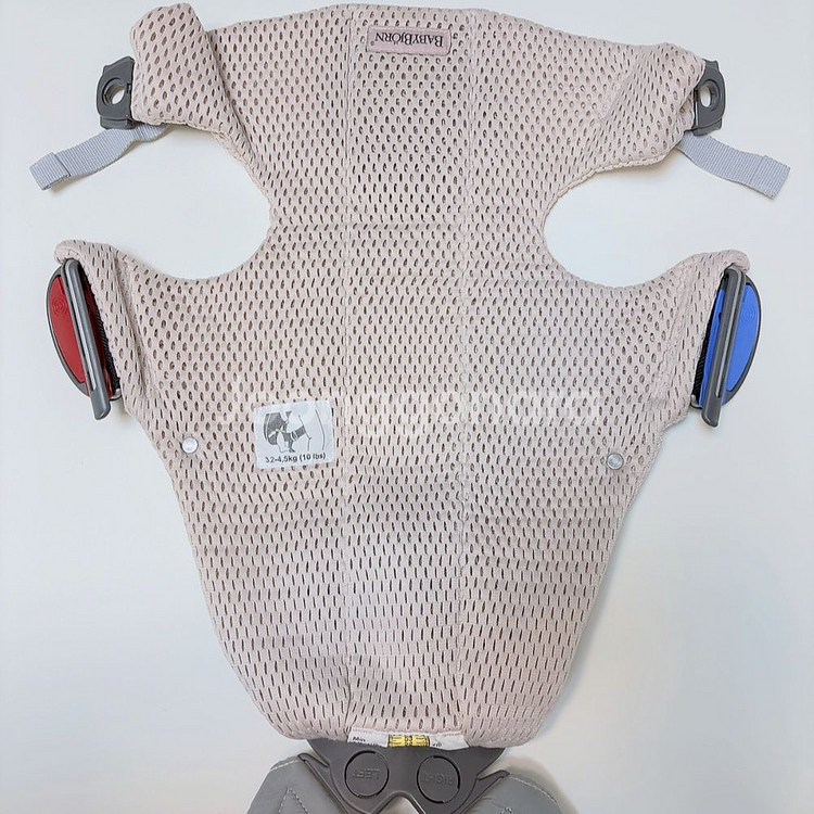 베이비뵨 미니 메쉬 아기띠 페어리핑크--2