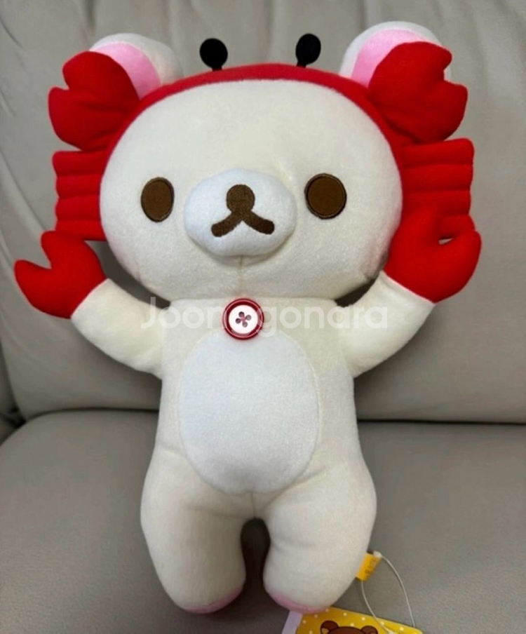 일본 가재 머리띠 코리락쿠마 중형인형 30cm--0