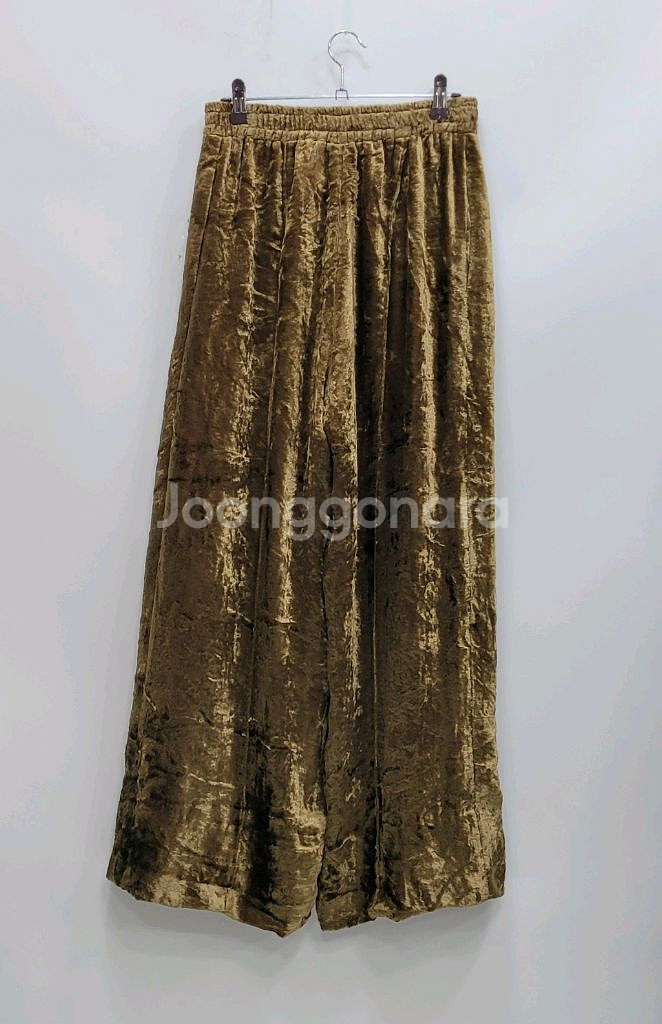 TOGA PULLA 토가풀라 벨루어 와이드 밴딩 팬츠--1