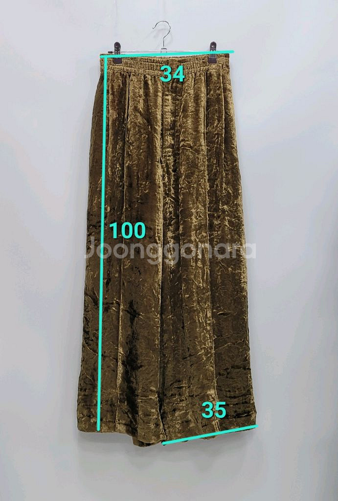 TOGA PULLA 토가풀라 벨루어 와이드 밴딩 팬츠--9
