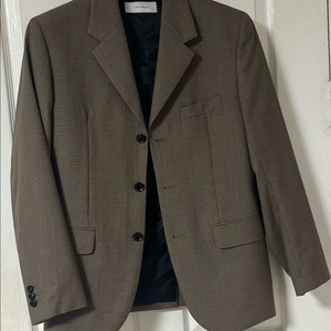 토니웩 체크 자켓 브라운