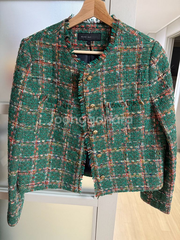 올리브데올리브 트위드자켓 66--0