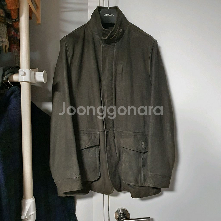 [100] 헨리코튼 가죽 누벅 자켓 (양가죽)--1