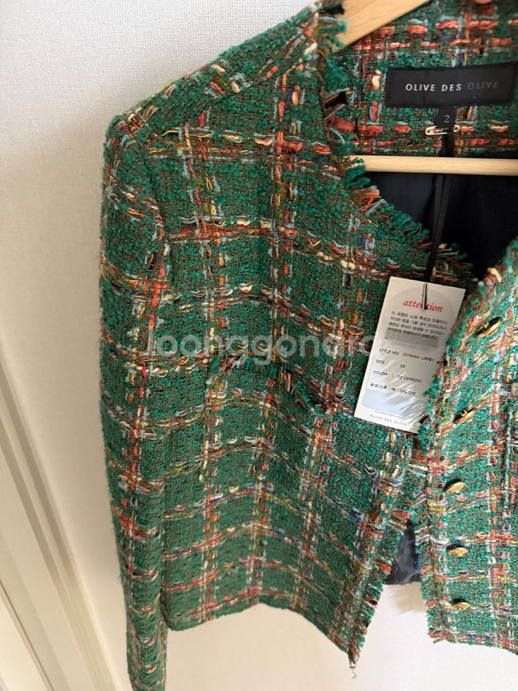 올리브데올리브 트위드자켓 66--3