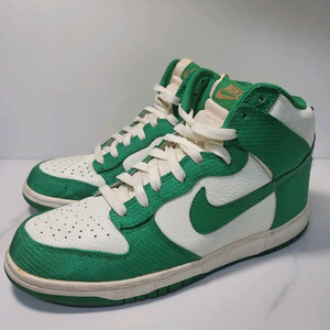 09s 레어 나이키 정품 덩크하이 럭키그린 270