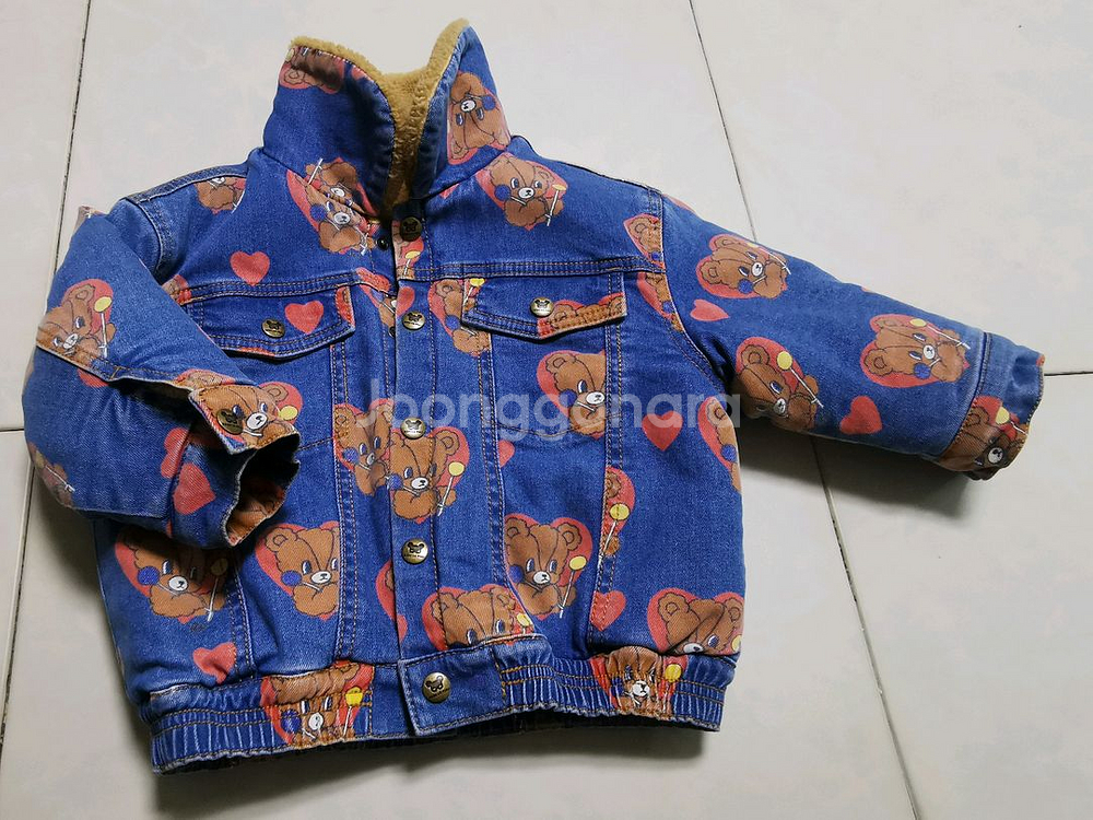 베베드피노 하트바바 리버서블 데님자켓 100--2
