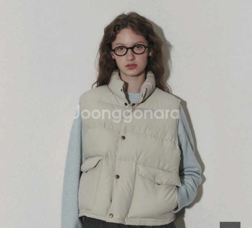 던스트 구스다운 패딩조끼 m--0