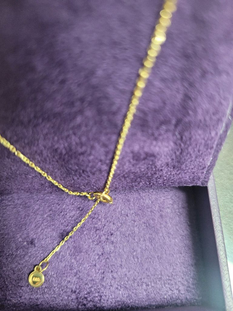 제이에스티나 진주 귀걸이 목걸이 14k세트--4